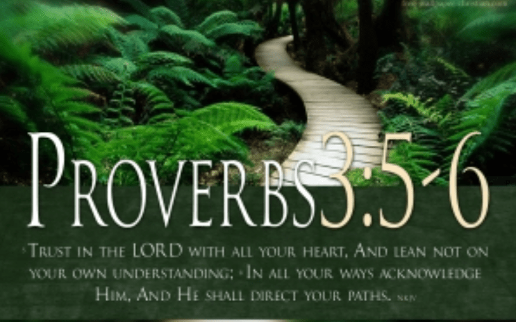 trust God proverbs 3