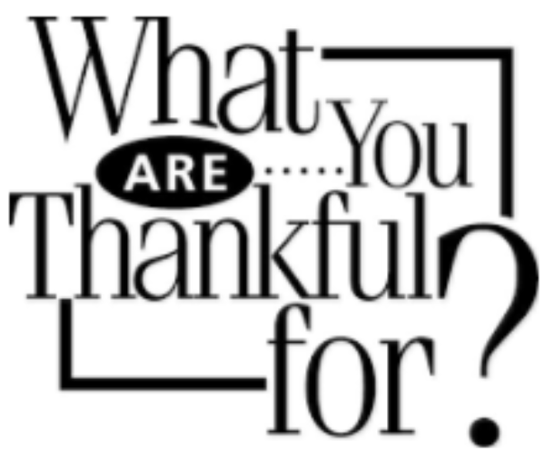 what are you thankful for